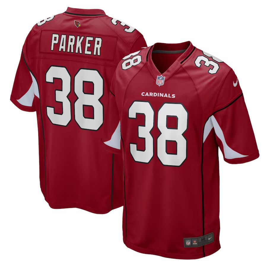 Men Arizona Cardinals 38 Steven Parker Nike Cardinal Game Player NFL Jersey